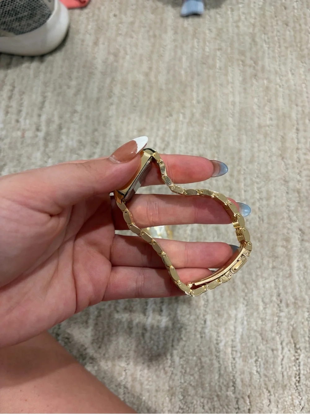 Gold-Tone Women's Bracelet Watch with Pink or White Dial